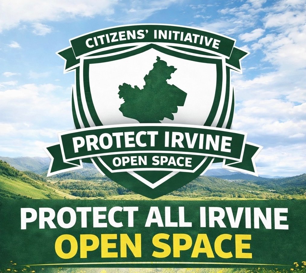Protect Irvine Open Space campaign image with flowers